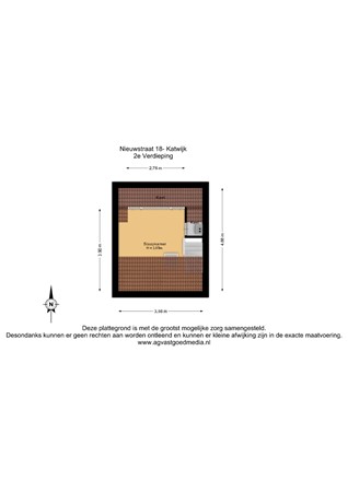 Floorplan - Nieuwstraat 18, 2223 BR Katwijk